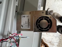 Two Eltek Valere C0350A-VC 48V power rectifiers w/chassis and two battery boxes