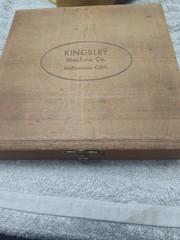 Vintage Kingsley Hot Foil Machine Letter Type Font Set CAPS Oval Monogram Box