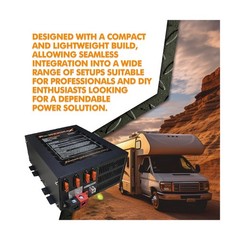 PowerMax PM4 100A Power Converter 110V AC to 12V | 100 Amp with Built-in 4…