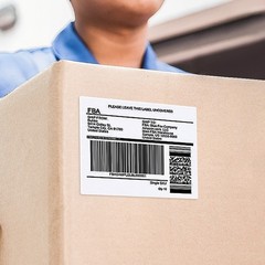 4×3-1/3 Shipping Labels 6 Per Sheet 6UP Printable Sticker Paper for Laser Inkjet