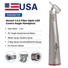 Dental 45° Angle Surgical Handpiece Electric 1:4.2 Mist Jet Spray NSK TiMax Z45L