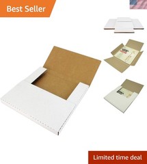 Protective 10-Pack Vinyl Record Mailer Boxes – Strong Cardboard Construction