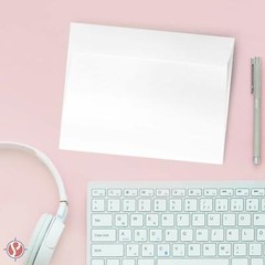 6 x 9 White Booklet Envelopes, 28w(105gsm), Gummed Seal, 100 per Pack