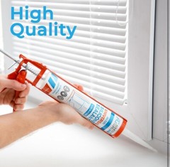 Adhesive Guru Clear Silicone Sealant Waterproof (12 x 10.1fl.oz.) All Purpose