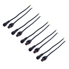 5 Pairs 3 Pin 3 Core Male Female Plug LED Connector Waterproof IP65 with 20Cm 22