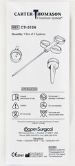 *5-Packs* Carter Thomason CloseSure System Puncture Closure Device CTI-512N