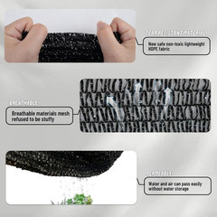 LOVE STORY 10X20Ft 55% Black Shade Cloth Sun Shade Net with Grommets Sunblock Ne