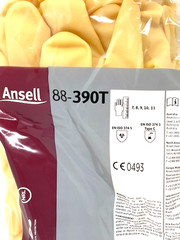 1 case (144 Gloves) Ansell AlphaTec 88-390T Chemical Resistant Gloves Size 9