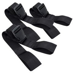 LINE2design Spine Board Straps – Disposable Backboard Straps Pack of 3 – Black