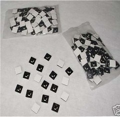 100 PCS 4 Way Cable Wire Tie Mount Base 3/4″ Black Secure Adhesive Back Glue