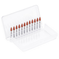 60Pcs Dental Brownie Polishers Friction Grip Burs Mini Points 1.6mm FG 0413