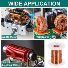 20 AWG Magnet Wire, 4 OZ/113.2g Enameled Copper Wire, 155C(311F)