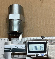 Hex Nipple 2″ Inch, 1.26″ OD, 1″ ID