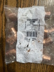 Everbilt 3/4″ 90 Degree Elbow 9 pc Copper