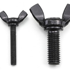 Black 304 Stainless Steel Wing Thumb Screws Bolts M3 M4 M5 M6 M8 M10