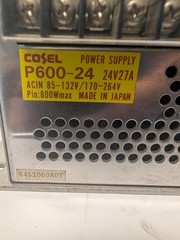 COSEL P600-24 Switching Power Supply 24VDC 27A 85-132/170-264VAC