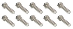 Hex Head Cap Screw Bolt M5-0.8 X 25mm Grade 18-8 A2-70 304 Stainless Steel (10)