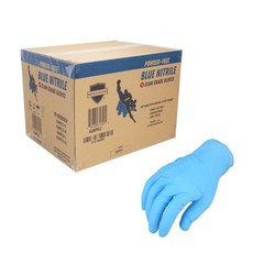 X-Large 3 MIL Textured Blue Nitrile Powder-Free Gloves 2000 Pieces