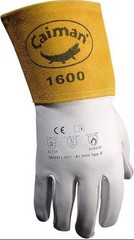 Caiman 1600-3 1600 Welding Gloves, Gauntlet Cuff, Straight Thumb, Size Large