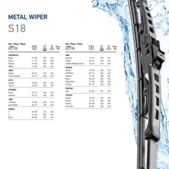 Hella OE Quality 18 Inch All Seasons Streak-Free Rubber Standard Wiper Blade …