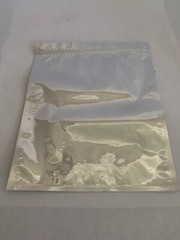 (100) Ziplock Style Mylar Bags Silver On Both Sides 13-1/4” H 10-3/4” W