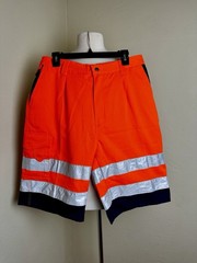 NEW Portwest Hi-Vis Work Shorts Lightweight Polycotton Reflective Safety Cargo L