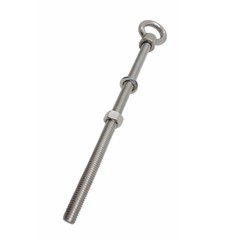 Marine Grade T316 Stainless Shoulder Eye Bolt 5/8″ x 12″, 3,200 lb WLL