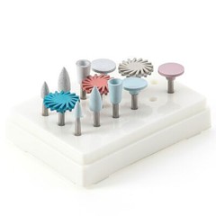 AZDENT Dental Composite Polishing Wheel Discs Burs Kit RA 2.35mm 12pcs/pack