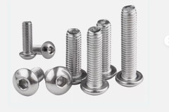 M6X10,12,13,15,40,45mm Button Head Socket Cap Screw Allen Hex Drive Stainless