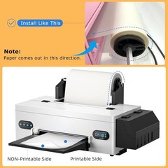 DTF Transfer Film Roll 13 Inch x 328 FT for Sublimation Glossy Clear Pretreat…