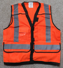 ORR HIGH VISIBILITY OANGE REFLECTIVE STRIPES SAFETY 1 VEST TYPE R CL 2 NOT FR R
