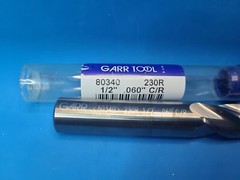 Garr Tool 1/2″ Carbide End Mill .060″ Corner Radius P/N: 80340