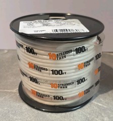 SouthWire THHN 10 AWG 100ft White Stranded CU Insulated Wire
