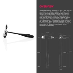 , Tromner Neurological Reflex Hammer with Built-in Brush for Cutaneous and Su…
