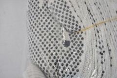Lot of 12 Pairs Cordova String Knit Gloves PVC Dotted 2 Sided Large Size 3851L