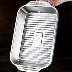 2PCS Stainless Steel Baking Pan with Lid Cake Pans with Covers Bakeware Baking