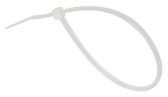 8”/Clear Zip Ties, 100 Pack, 18lb Strength, UV Resistant 8″ (18lb) White