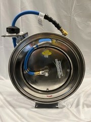 Regency Open Stainless Steel Hose Reel with 35′ x 3/8″ Hose