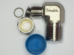 1- Swagelok Stainless Steel Elbow Fitting, 3/8″ Tube x 1/2″ Male NPT, SS-600-2-8