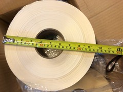Roll of 4000 Laminated TT Thermal Transfer High Gloss Bopp Mylar Labels 2” x 2”