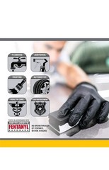 Safety 66519 Raven -Nitrile Disposable Glove, X-Large, 7 mil Thick (Pack of 100)
