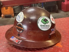 Vintage MSA Skullgard Brown Hard Hat
