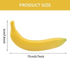 EKDJKK Artificial Fake Fruit, Realistic Banana, As Picture Show
