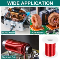 44 AWG Magnet Wire, 4 oz Magnetic Coil Wire, 155C(311F)
