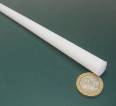 UHMW White Round Rod .500″ (1/2″) Diameter x 48″ Long, 2 Units, 8 Ft