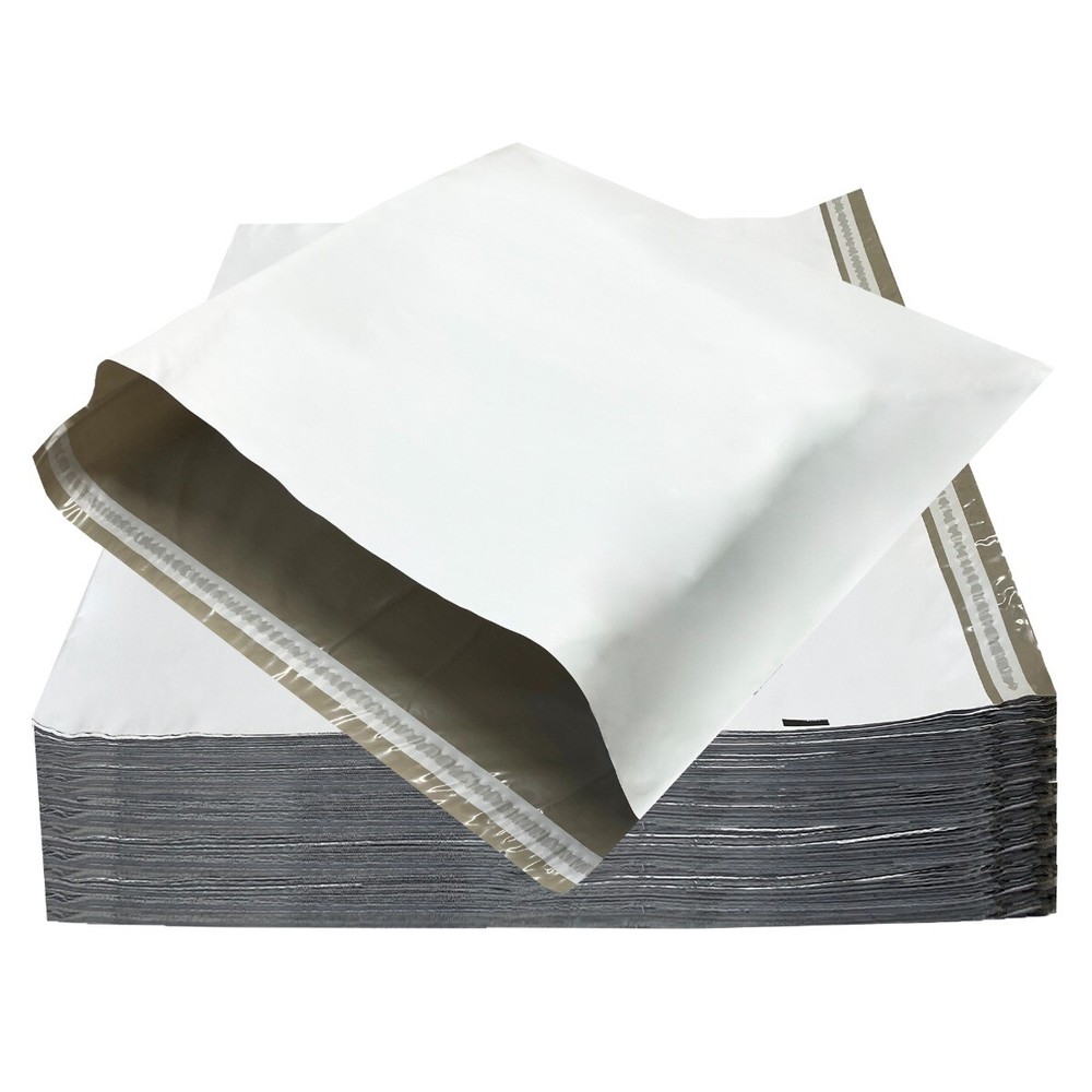 UOFFICE 500 Poly Mailers Bags per Pack 24 x 24″ – #8 Pouches Envelopes White Sel