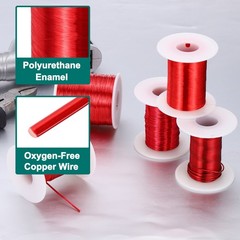 44 AWG Magnet Wire, 4 oz Magnetic Coil Wire, 155C(311F)