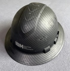 Pyramex Carbon Hard Hat Adult Adjustable Work Oilfield Type 1 Class C READ