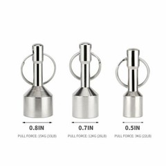 2PCS Keychain Neodymium Magnet for Testing Brass Gold Silver Coins Ferrous Metal