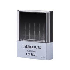 5X FG-557XL Dental Surgical Carbide Burs 25mm 557 FGOS Bone Cutting 1.6mm